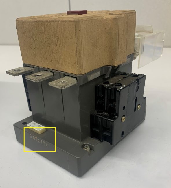 Electrical contactor frames with asbestos - Asbestos Product Guide